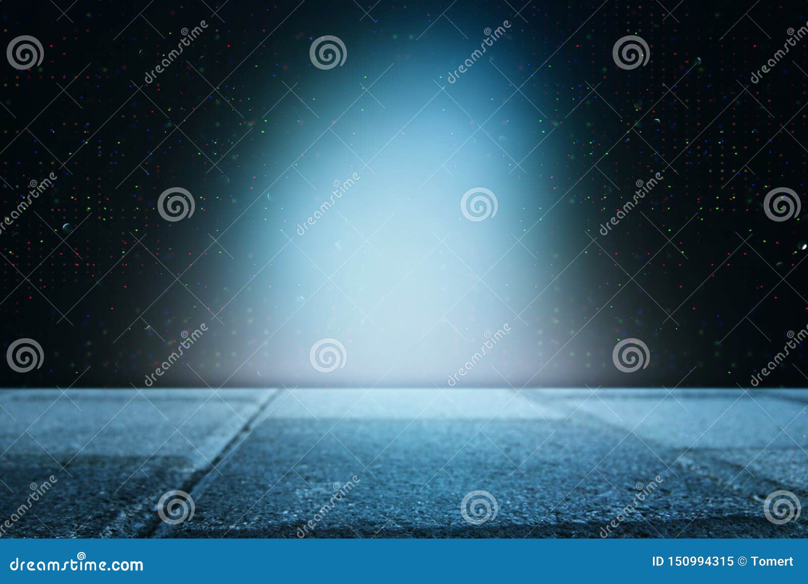 Background of Abstract Dark Concentrate Floor Scene with Mist or Fog ...