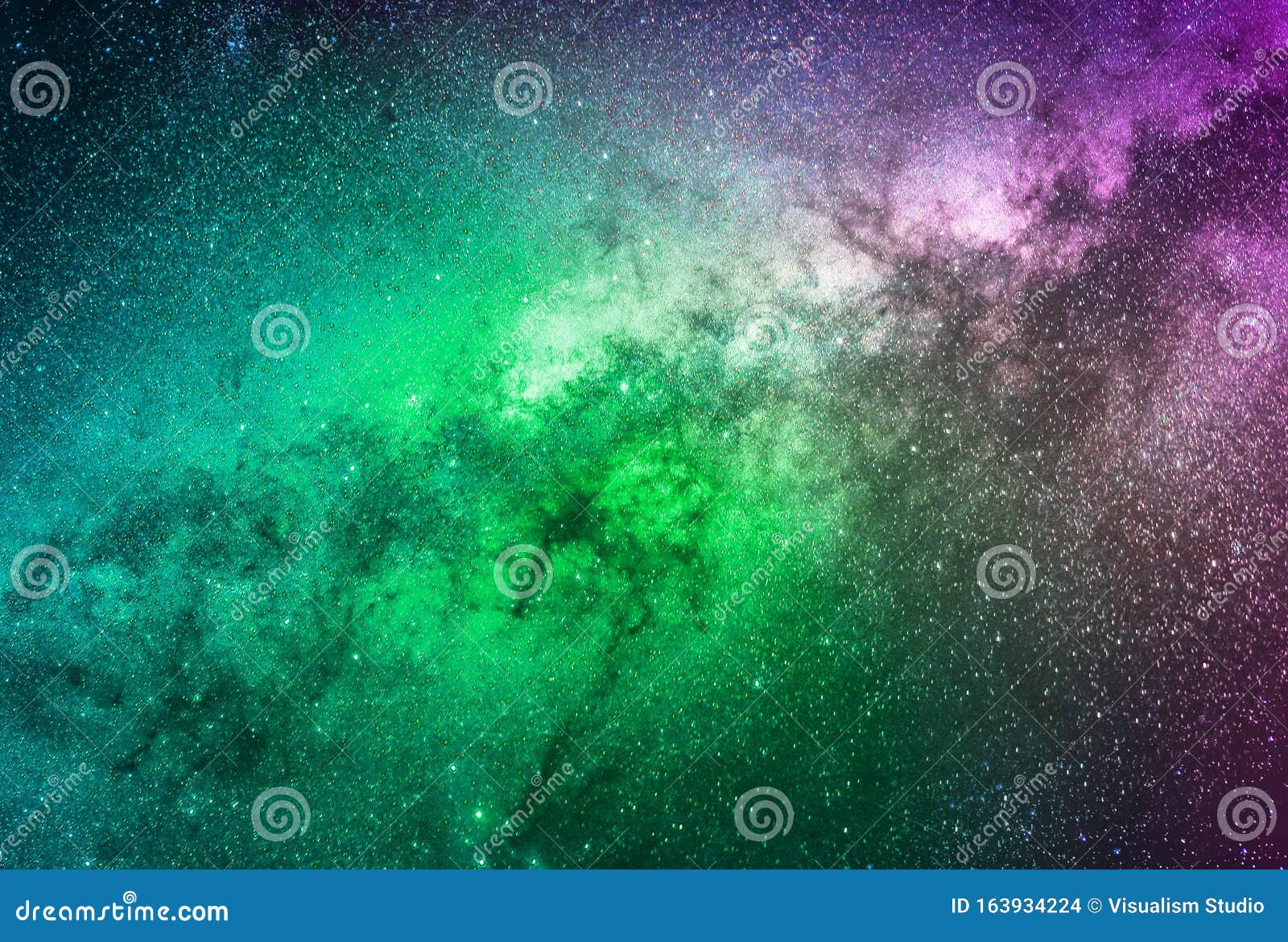 Background Of Abstract Galaxies With Stars And Planets With Galaxy