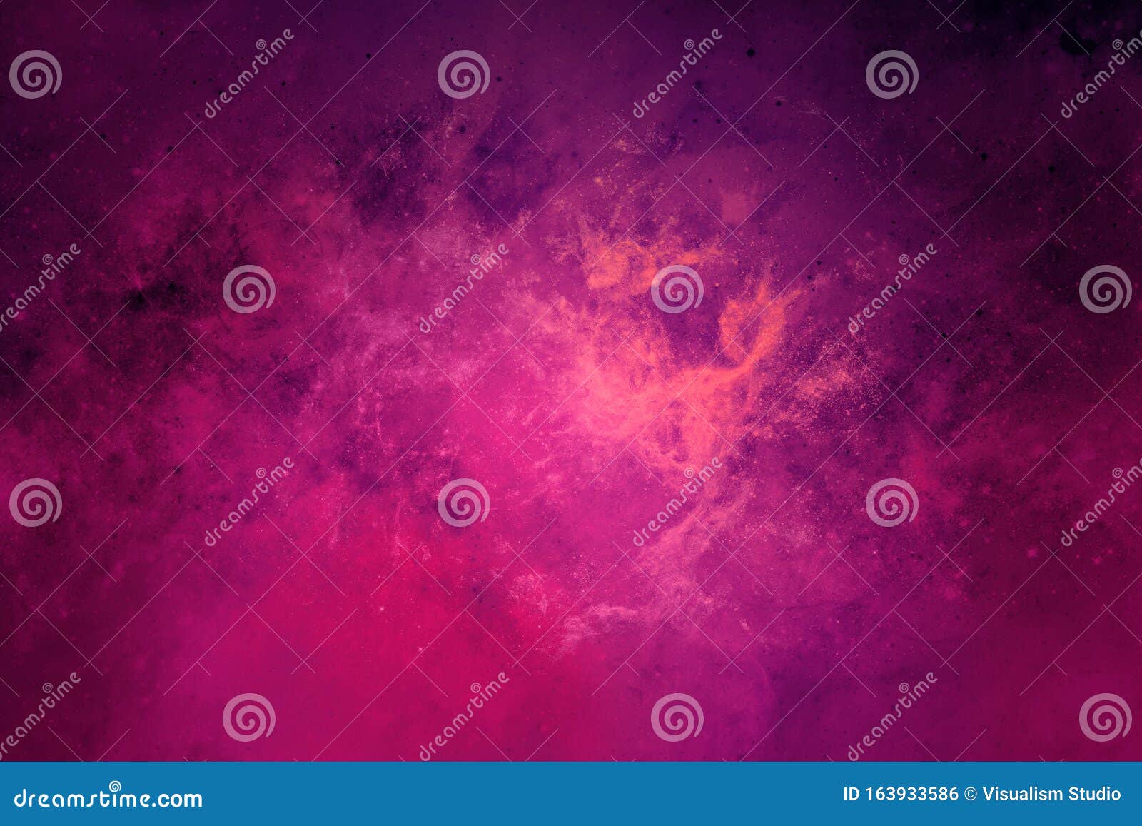 Background of Abstract Galaxies with Stars and Planets in Purple ...