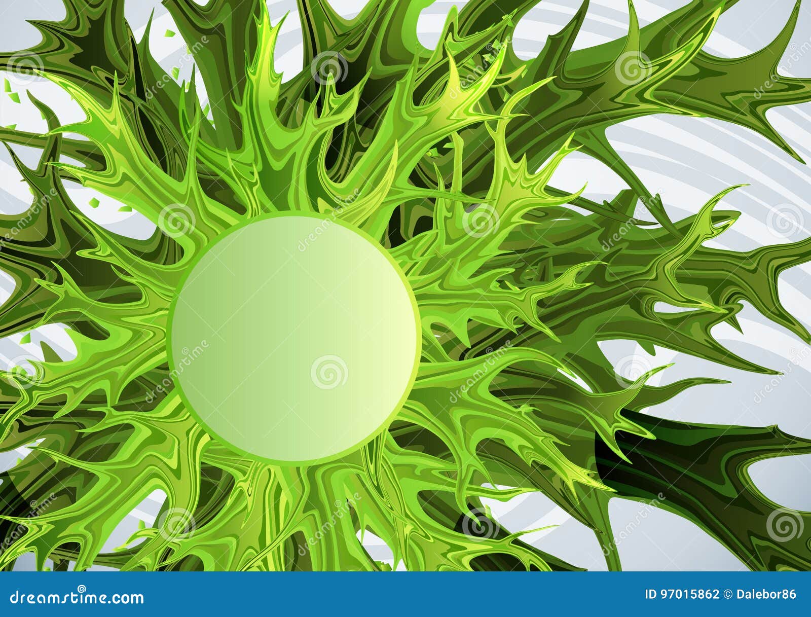 Background with Abstract Green Shapes. Stock Vector - Illustration of