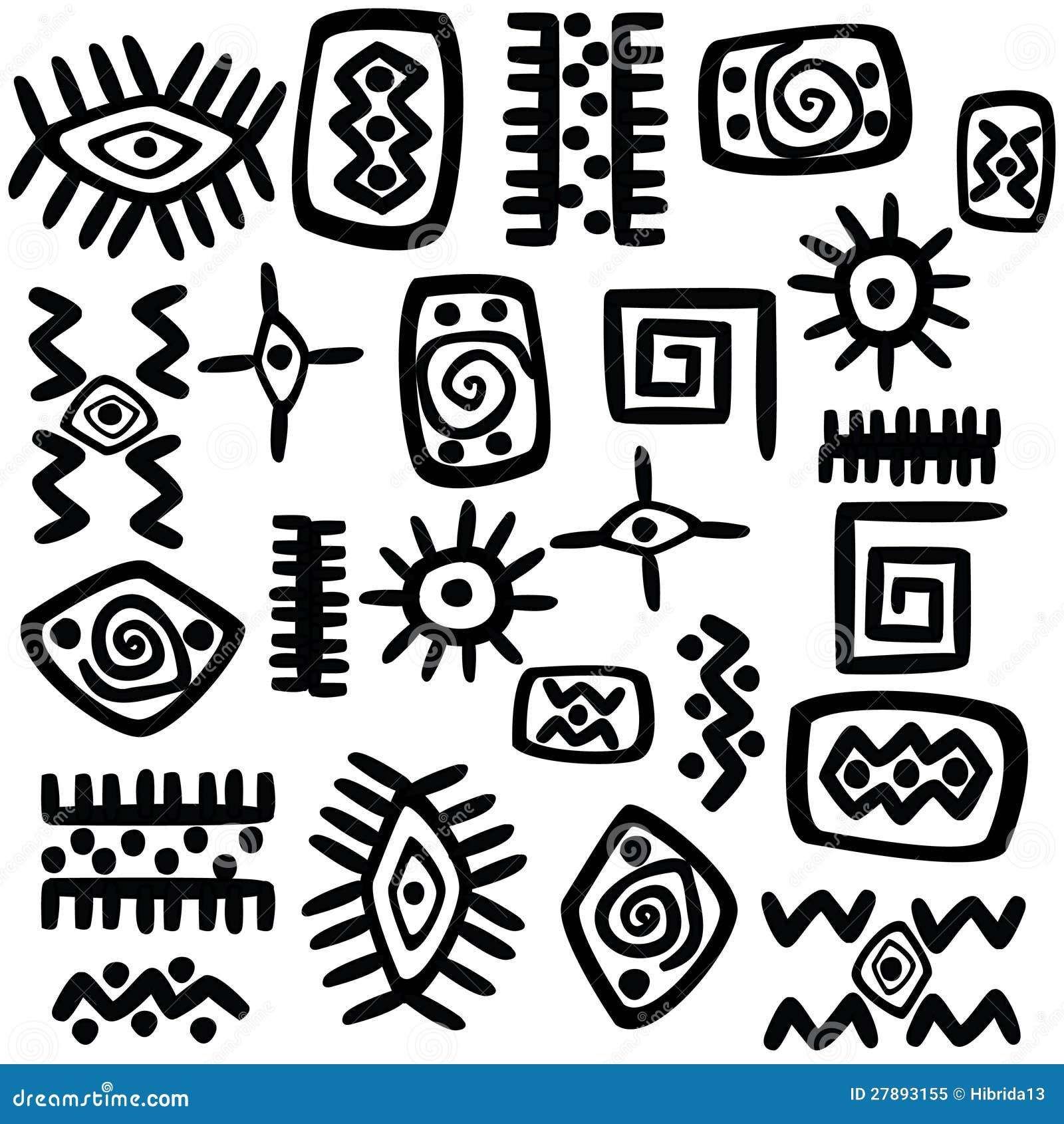 symbol circle with feather meaning Vector Background Stock African With   Motifs Image: 27893155