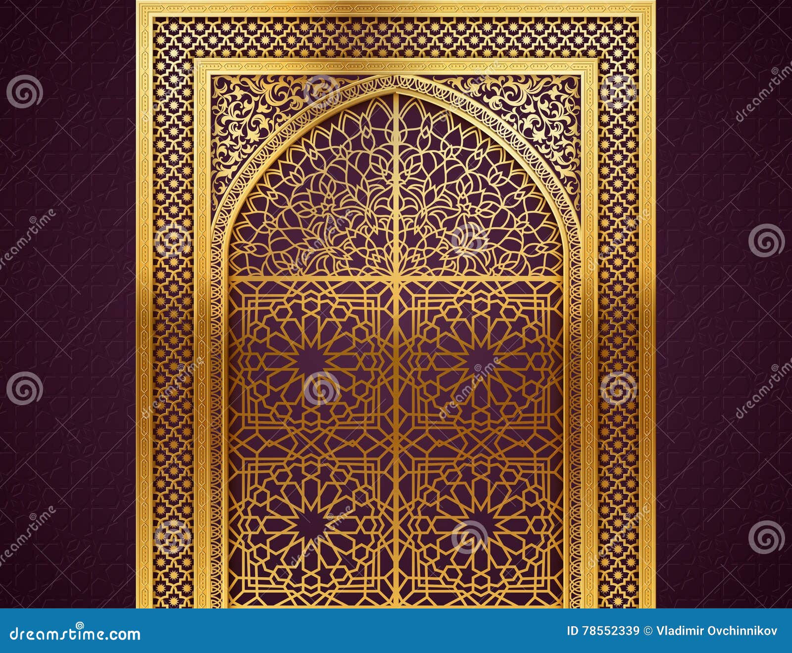 background with arabic pattern