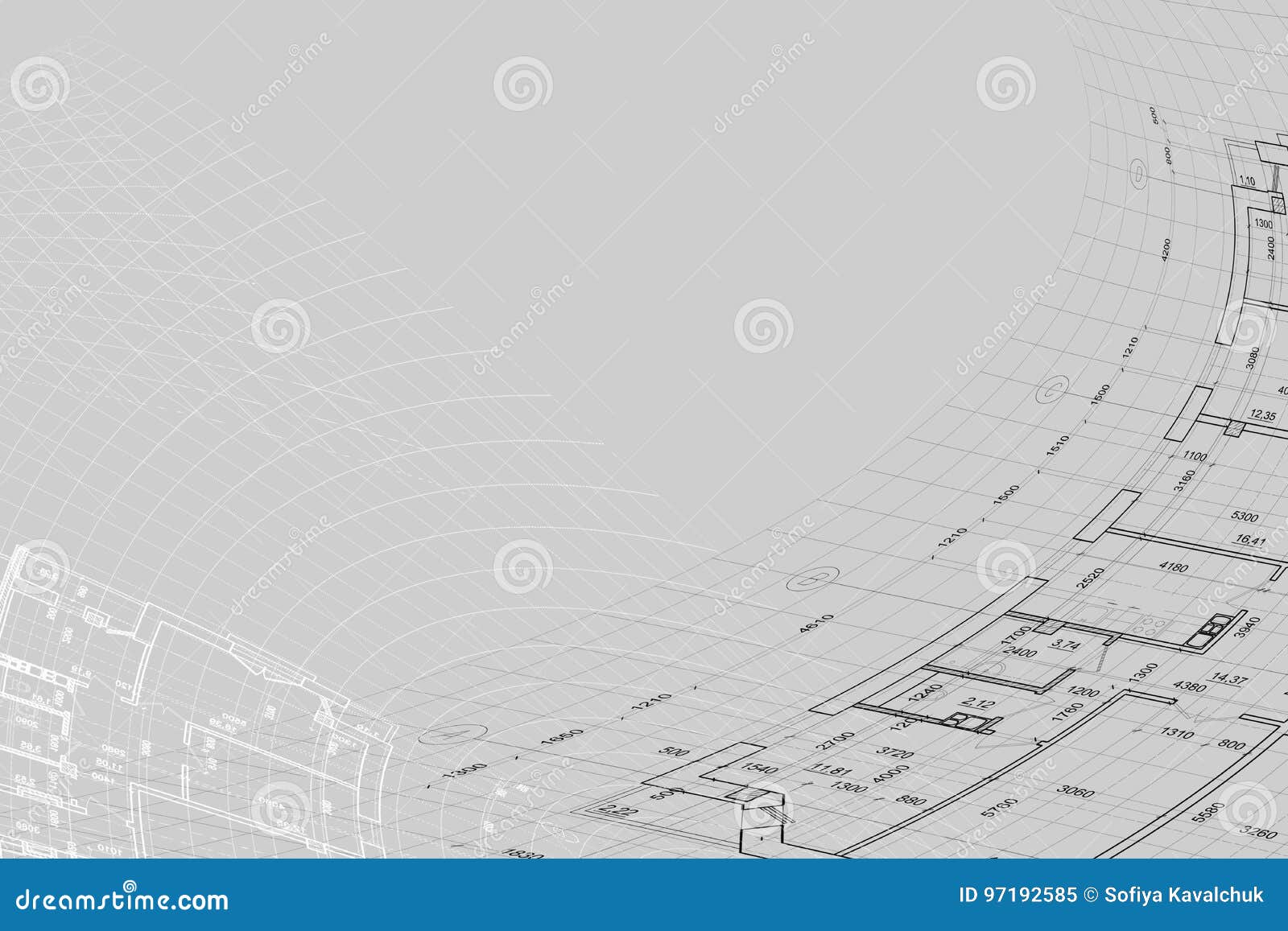Background of Architectural Drawing Stock Illustration - Illustration of  renovation, architecture: 97192585