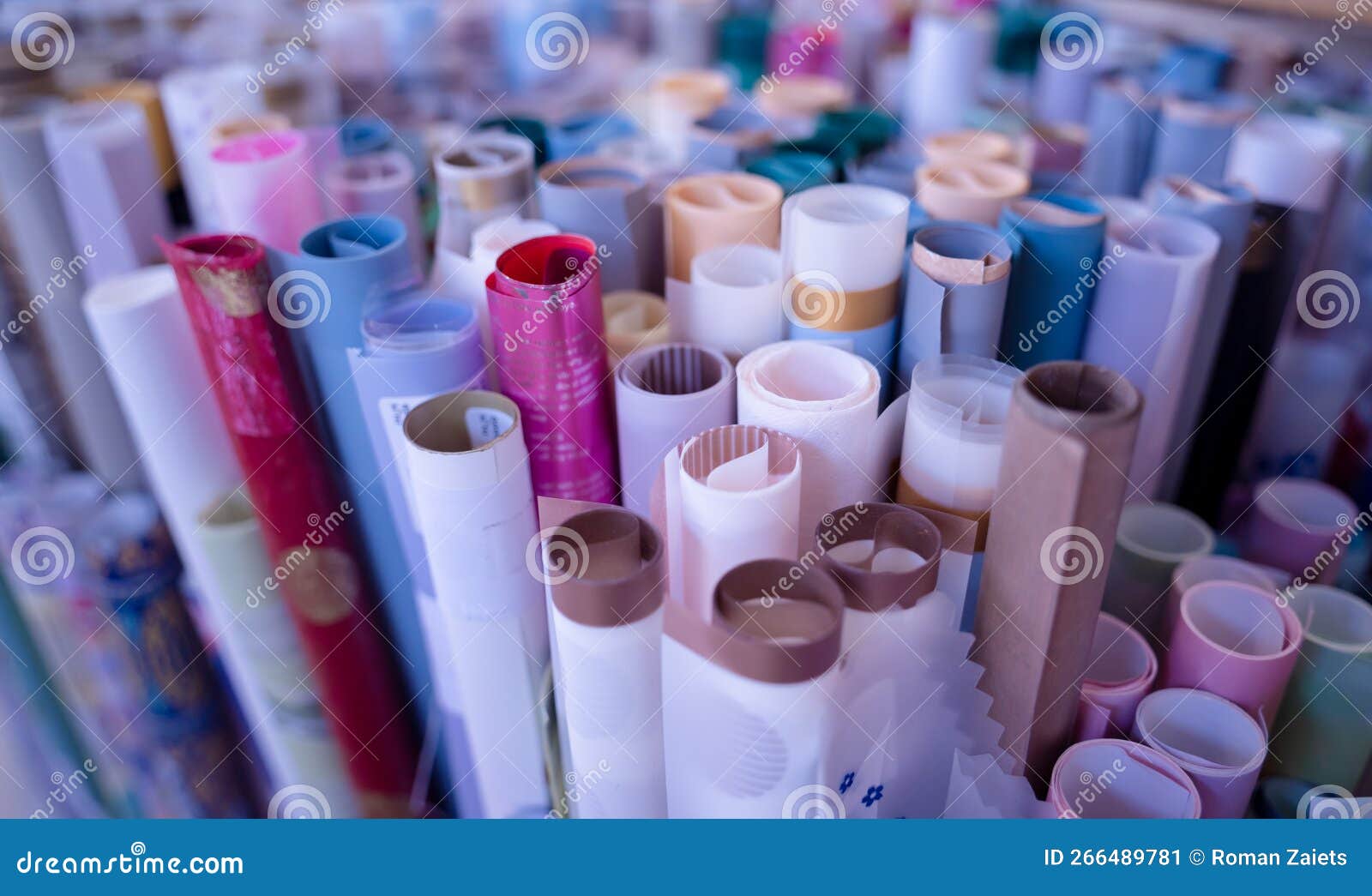 Background of Assorted Colored Wrapping Paper Set Stock Image Image