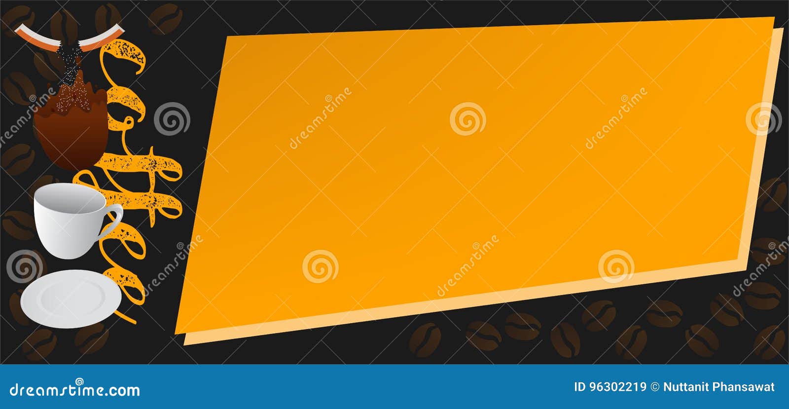 Background and Banners Coffee Vector Stock Vector - Illustration of