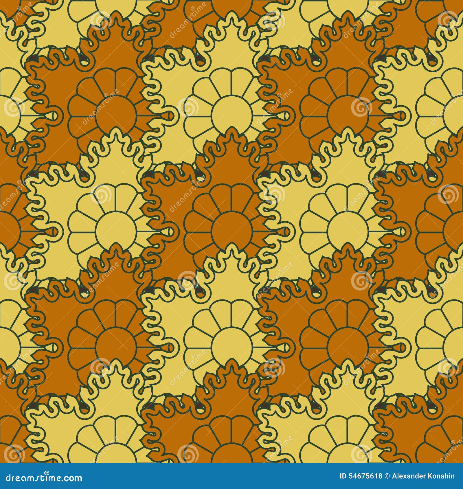 The Background Of Beautiful Seamless Patterns Stock Vector