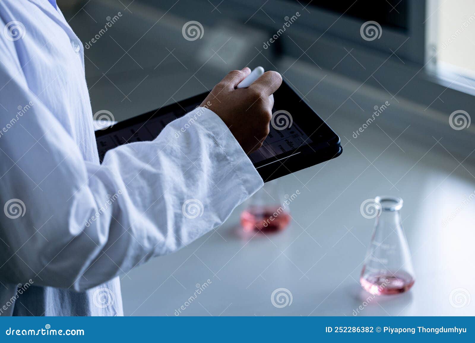 Biochemistry Study in the Laboratory. Stock Photo - Image of genetics ...