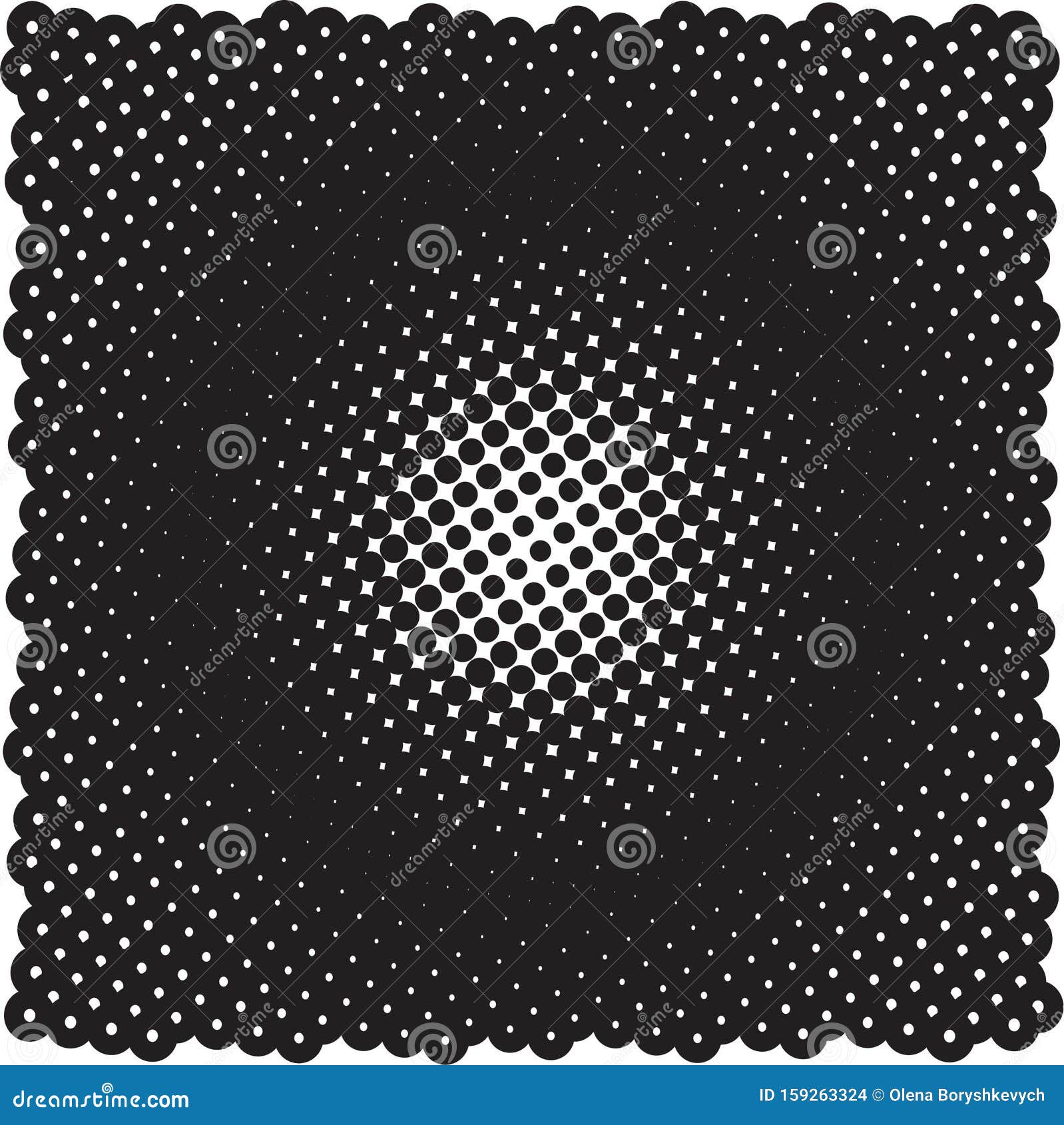 Background with Black Dots on White Stock Illustration Illustration