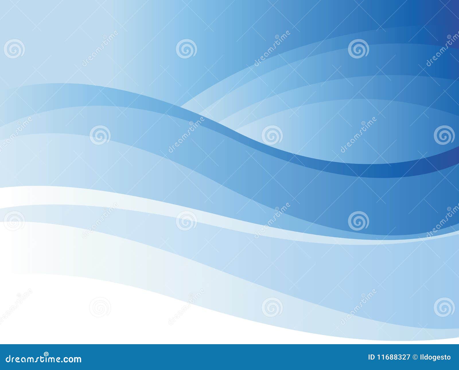 Background of blue wave stock vector. Illustration of curl - 11688327