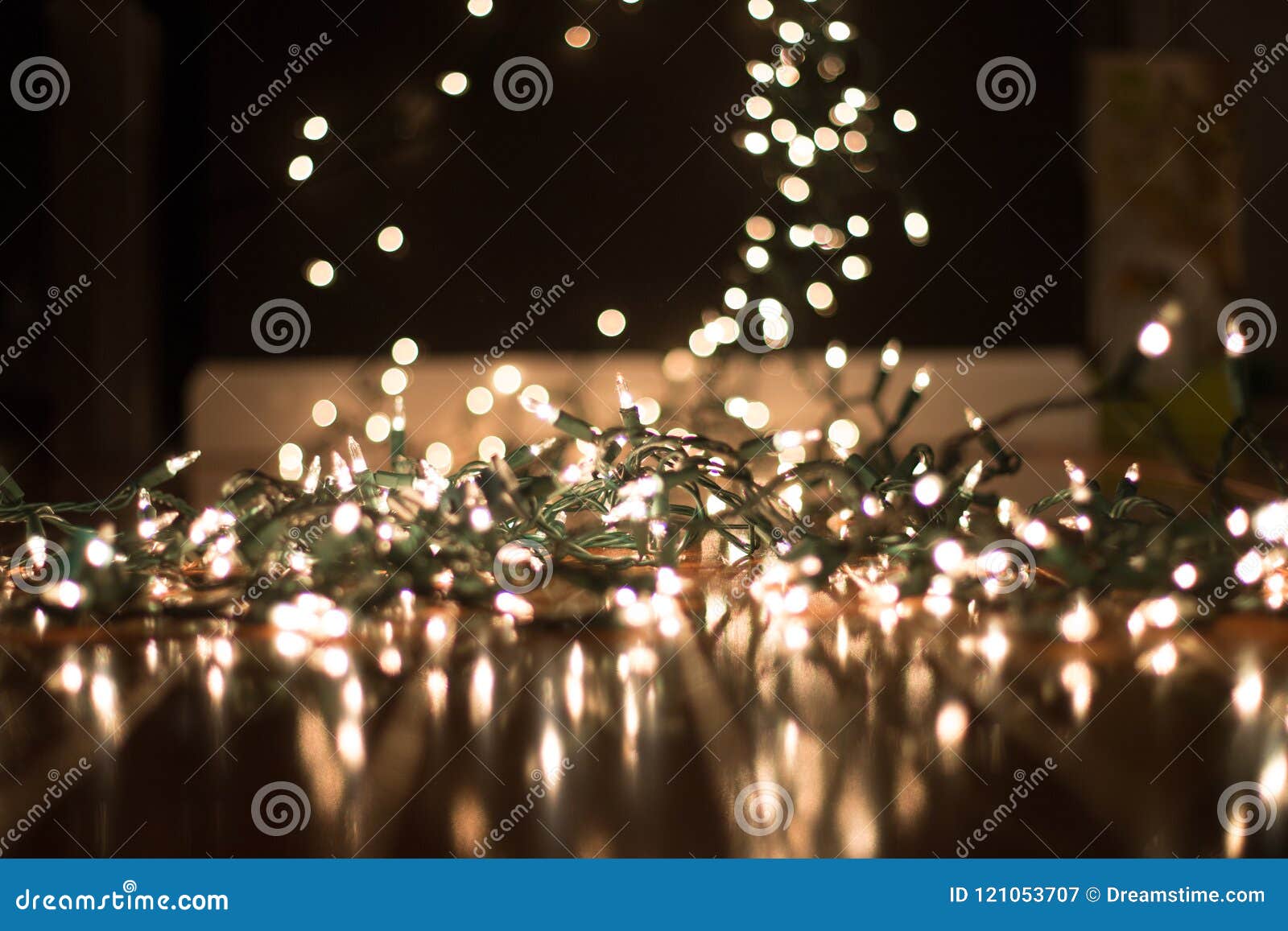 Background Blurred Christmas Lights on Floor for Portraits Stock Image -  Image of holidays, design: 121053707