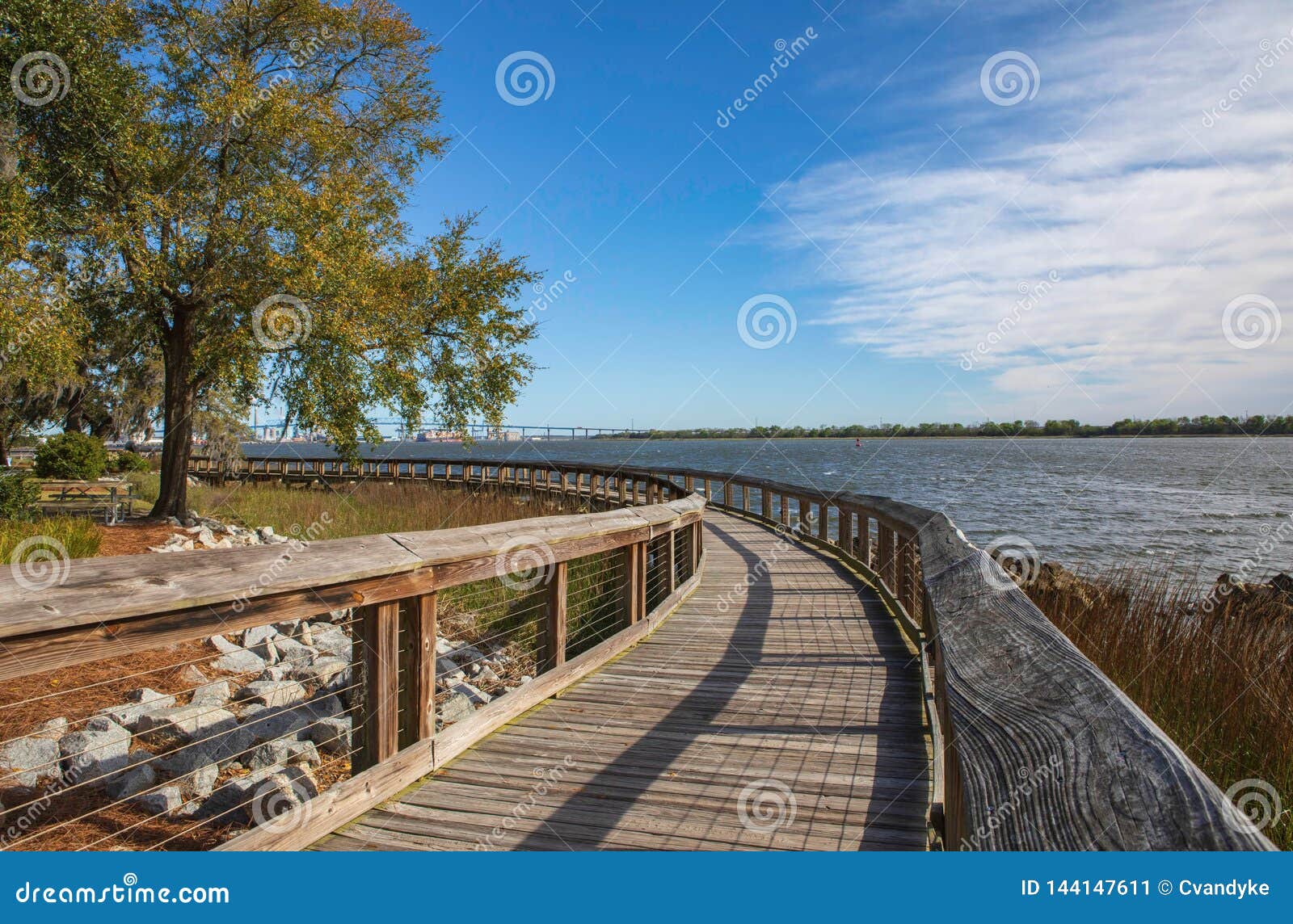 boardwalk riverfront park charleston south carolina