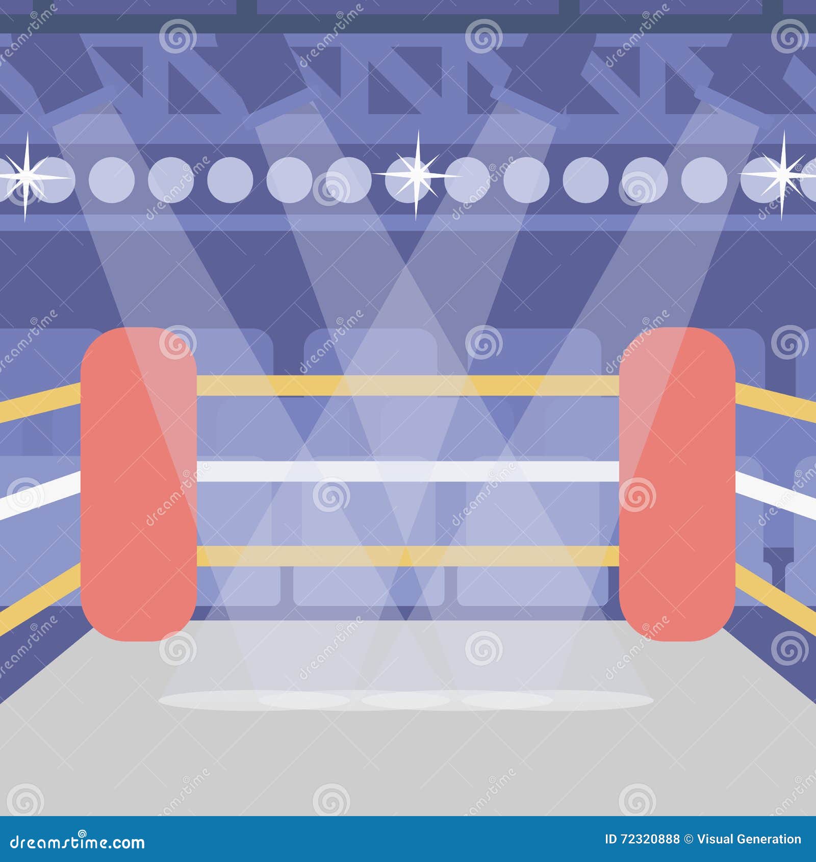 Background of boxing ring. stock vector. Illustration of area - 72320888