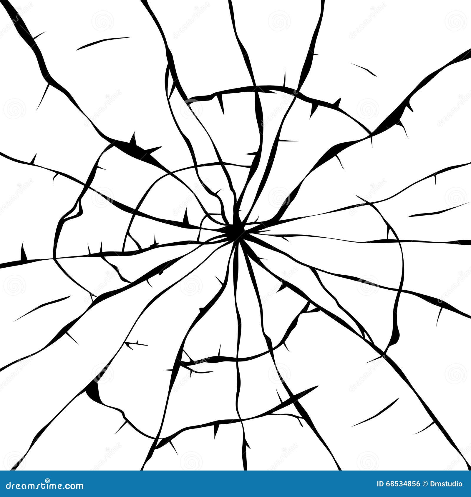 Background of Broken Glass, Vector Stock Vector - Illustration of