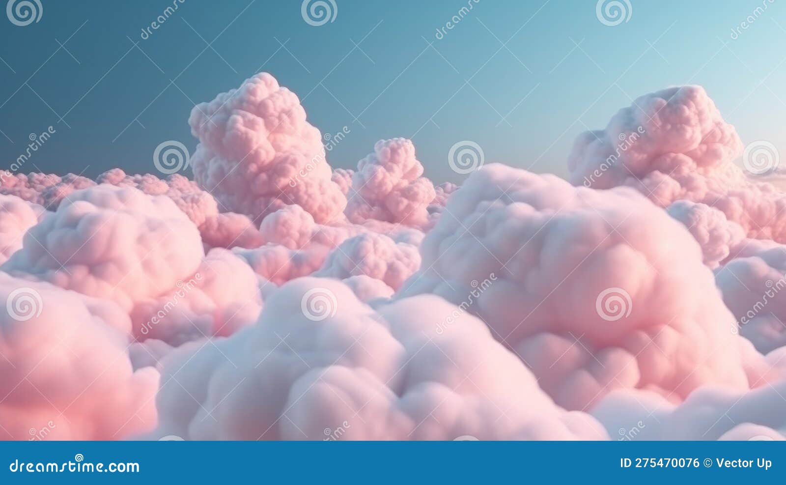 Background of Candy Cloud. Generative AI Stock Photo Image of