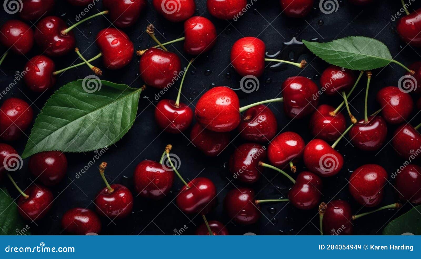 Background of cherries stock illustration. Illustration of scattered ...