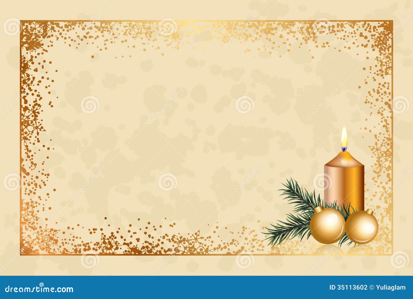 Background With Christmas Decorations Stock Vector - Image 