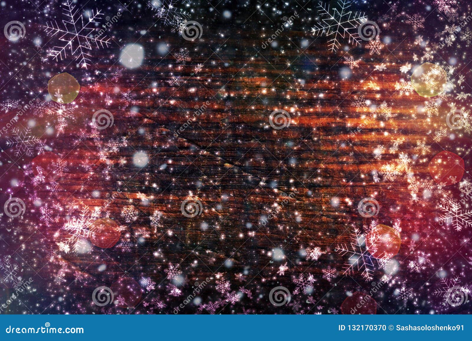 background christmas, new year.dark wood texture with white snowflakes. wood brown texture. background of old panels. retro wooden