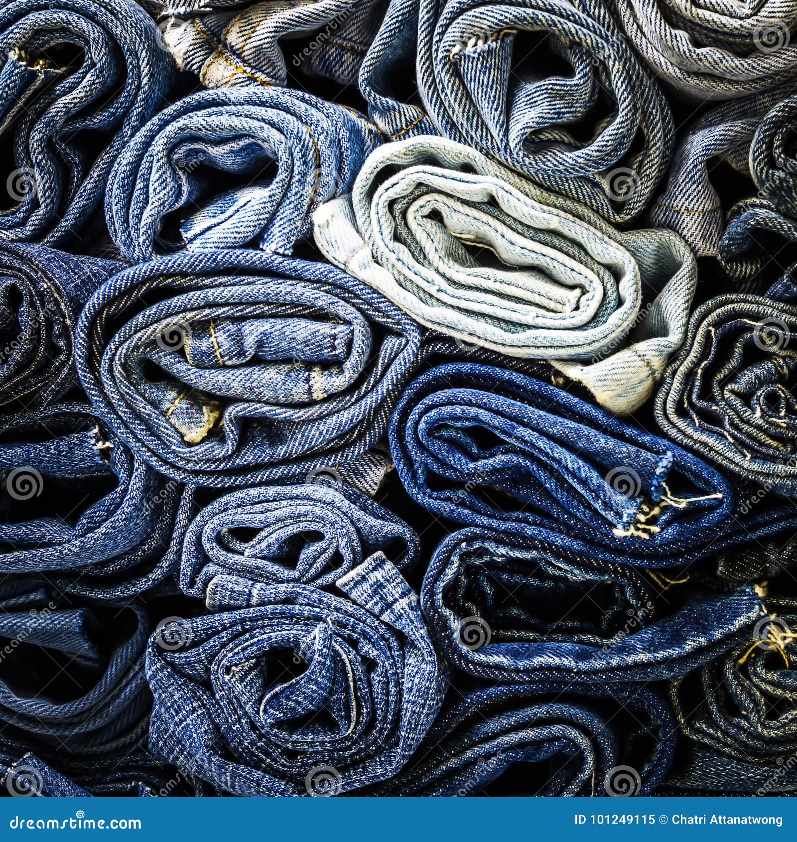 Close Up Photo of Stack Denim Jeans Fabric Stock Image - Image of close ...