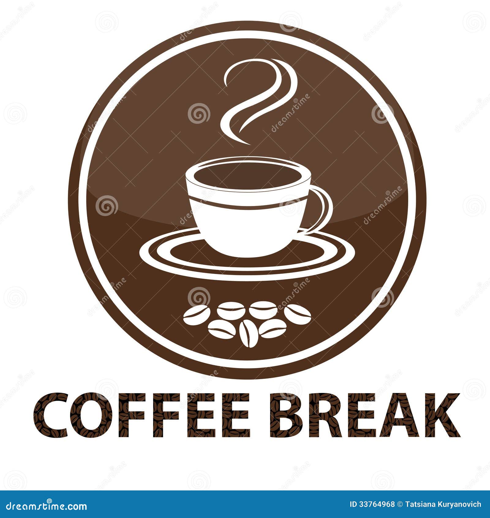 Background with coffee cup stock vector. Illustration of sign - 33764968