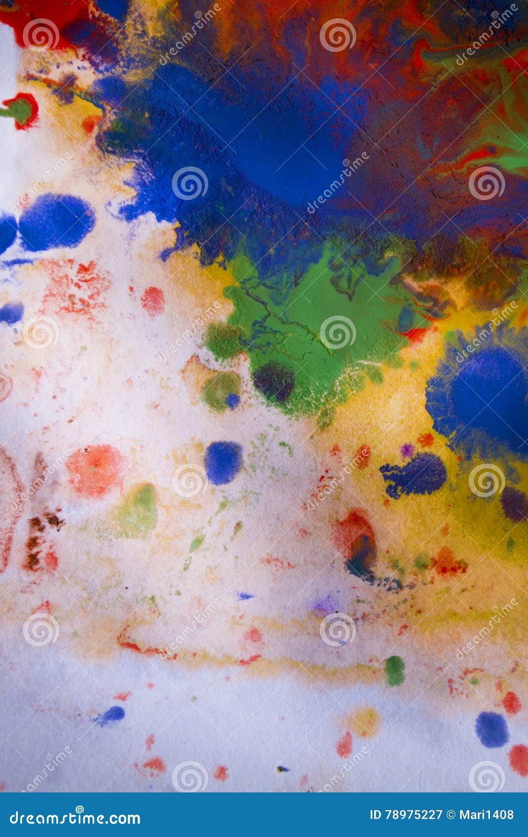 Background Colored Stains of Paint on Paper Stock Image Image of