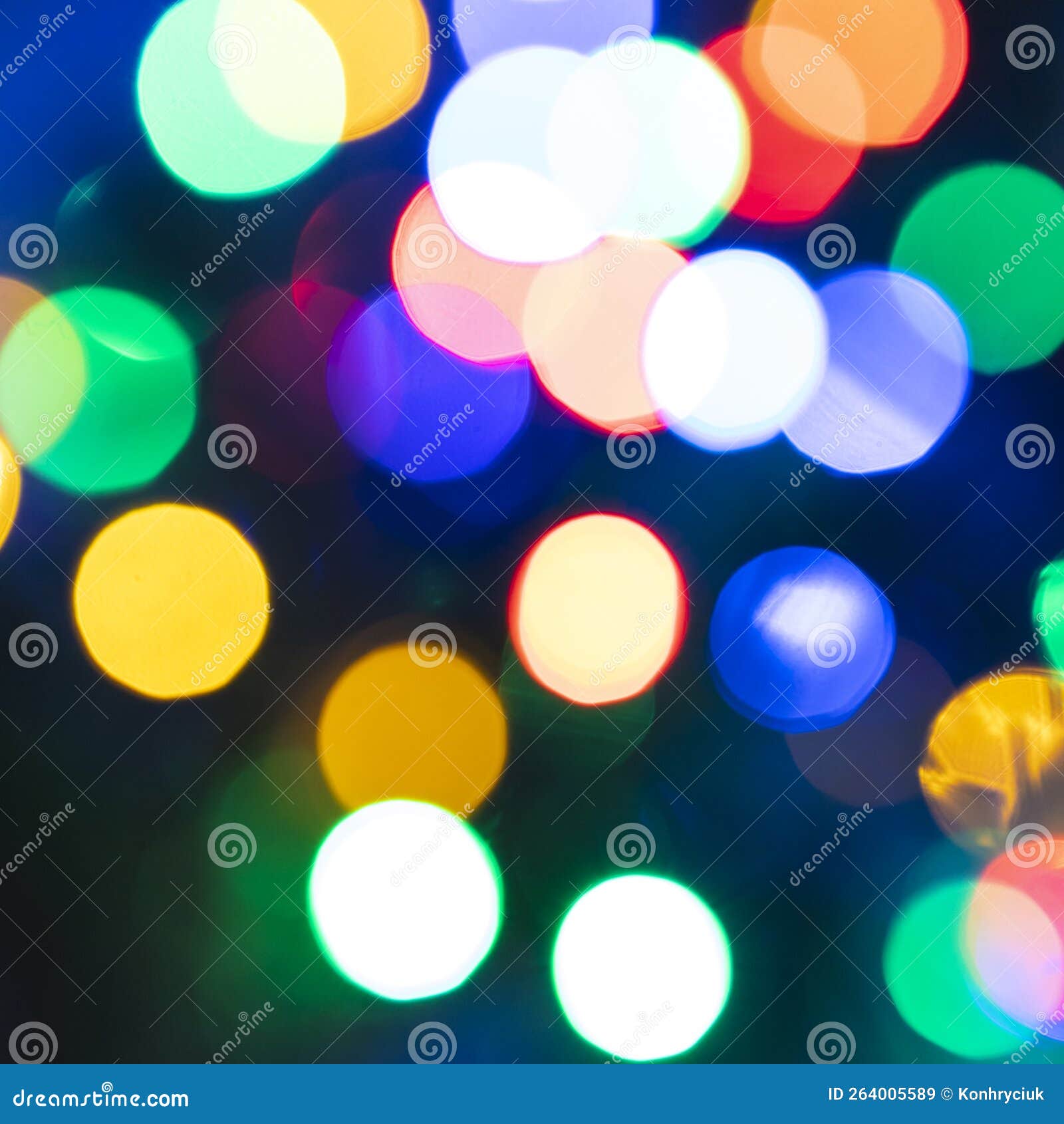 Background with Colorful Blurred Christmas Lights Stock Image Image