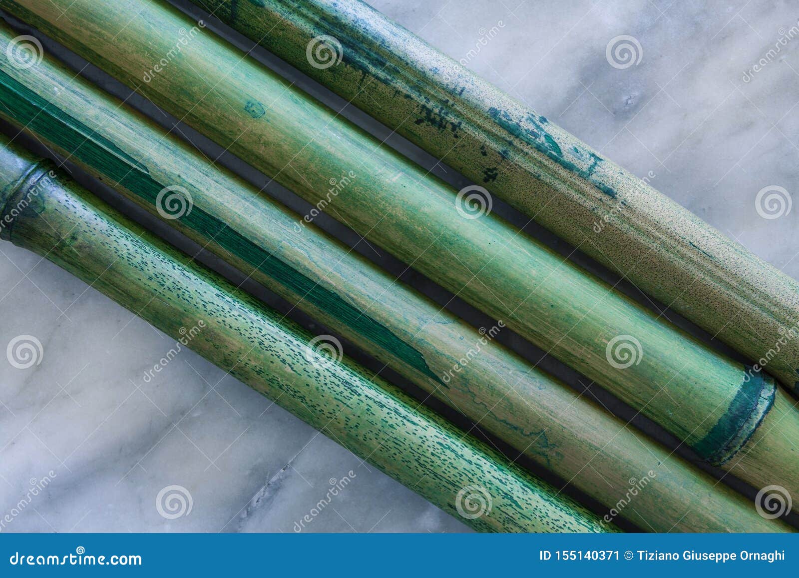 background composition with bamboo canes