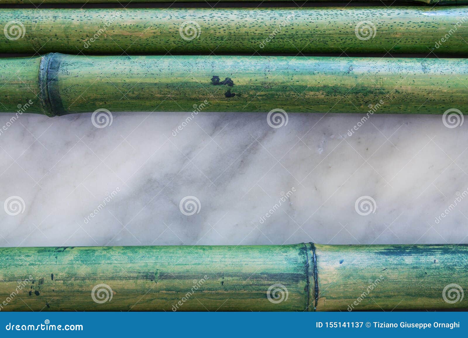 background composition with bamboo canes