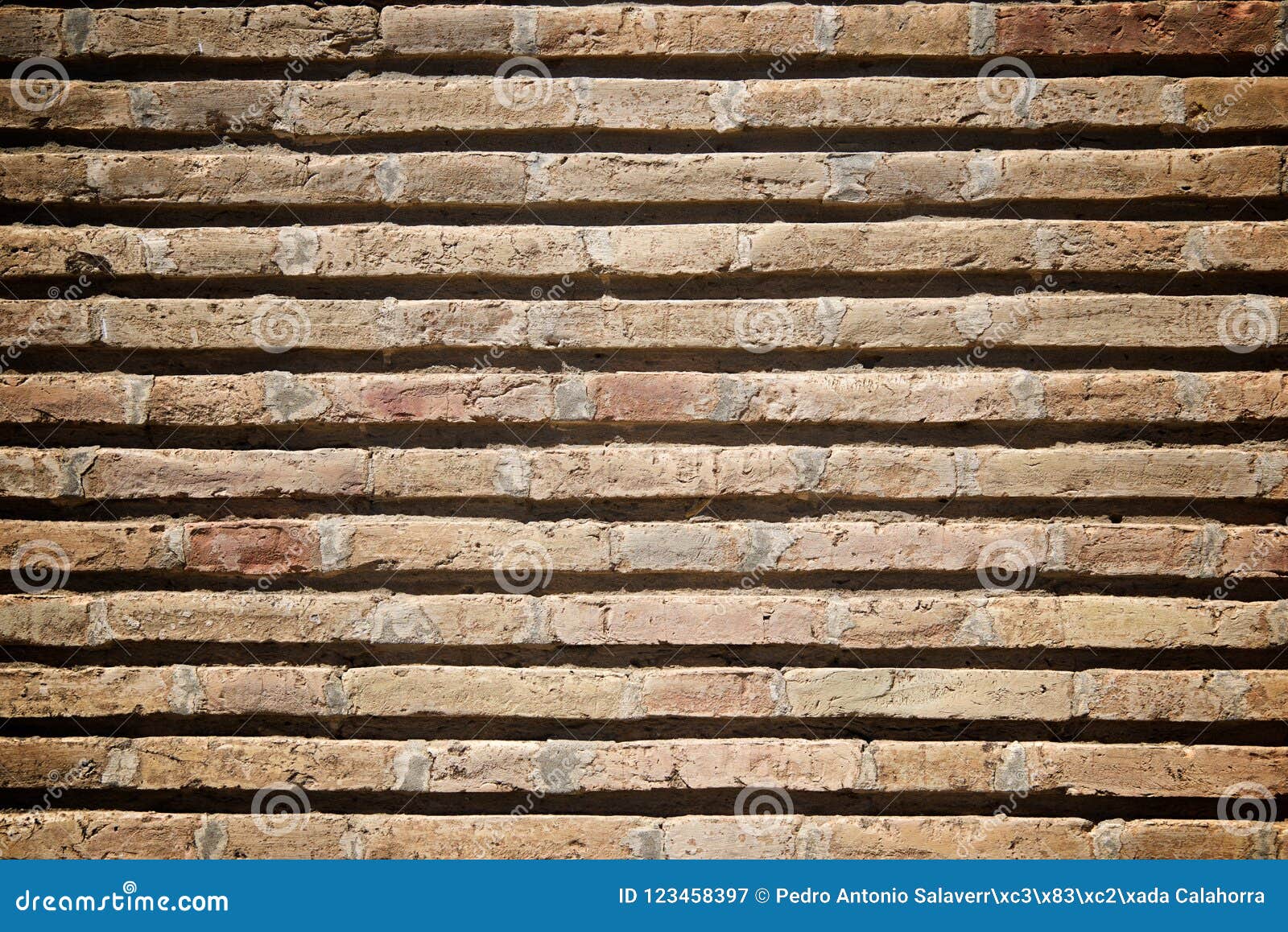 Brick wall view. stock image. Image of rough, close 123458397