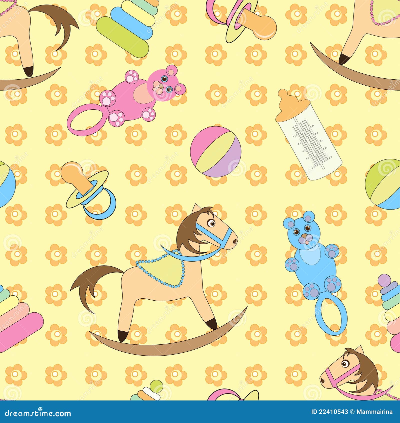 Background With Cute Baby Toys Stock Photos Image 22410543