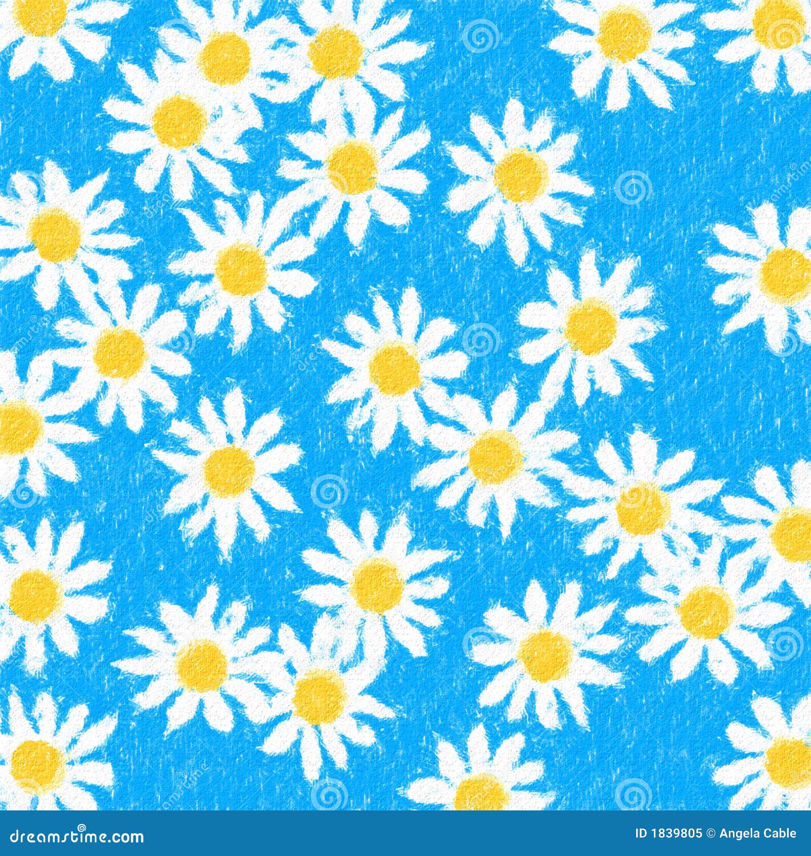 Background Daisies On Blue Royalty Free Stock Photo Image 1839805
