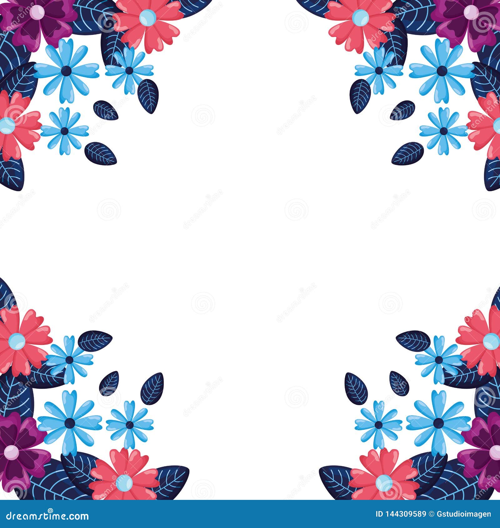 Background Decoration Flowers Stock Vector Illustration of watercolor, beauty 144309589