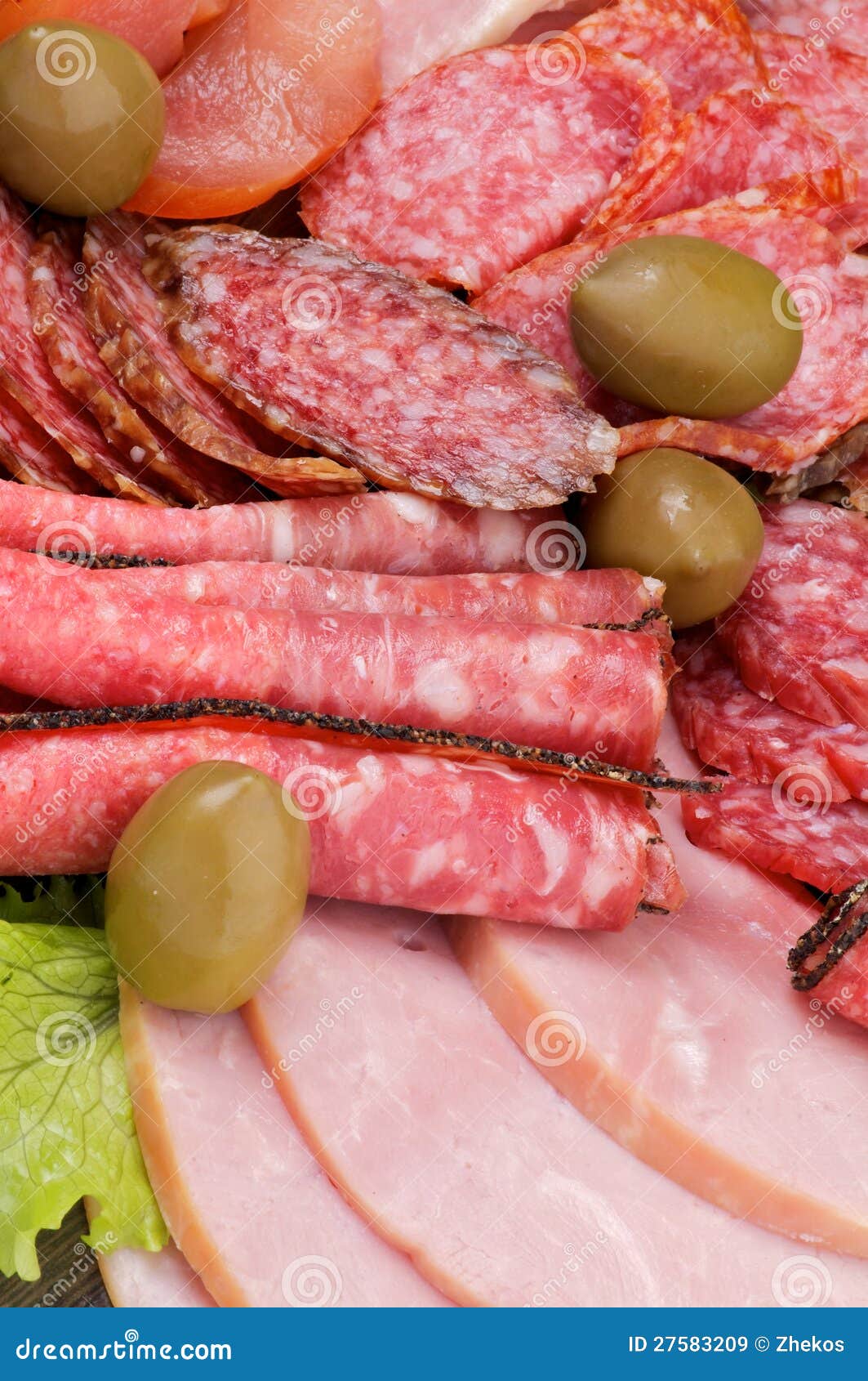 Background of Delicatessen Meat Stock Image Image of boiled, frame