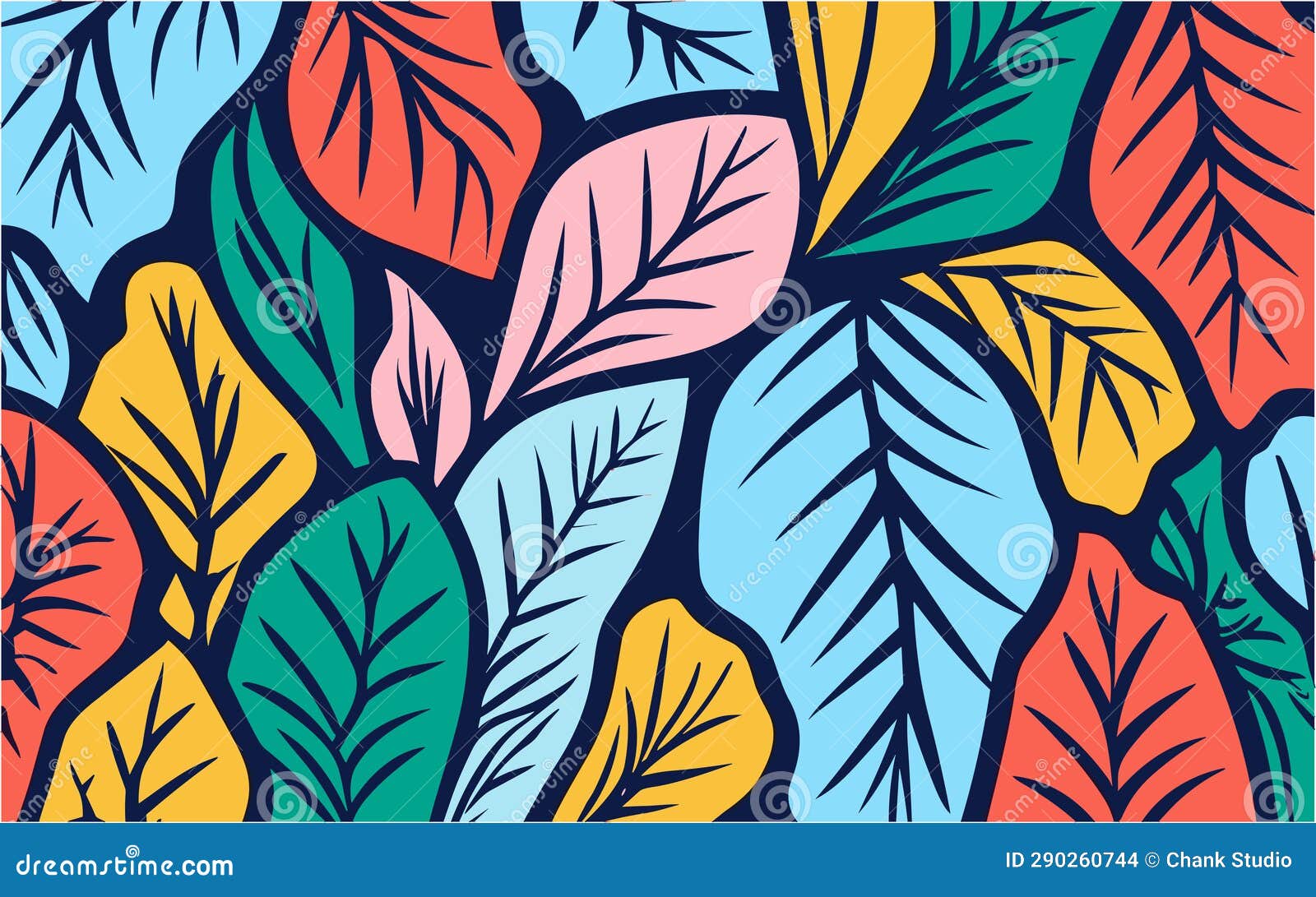 background  with an abstract leaf patterned concept