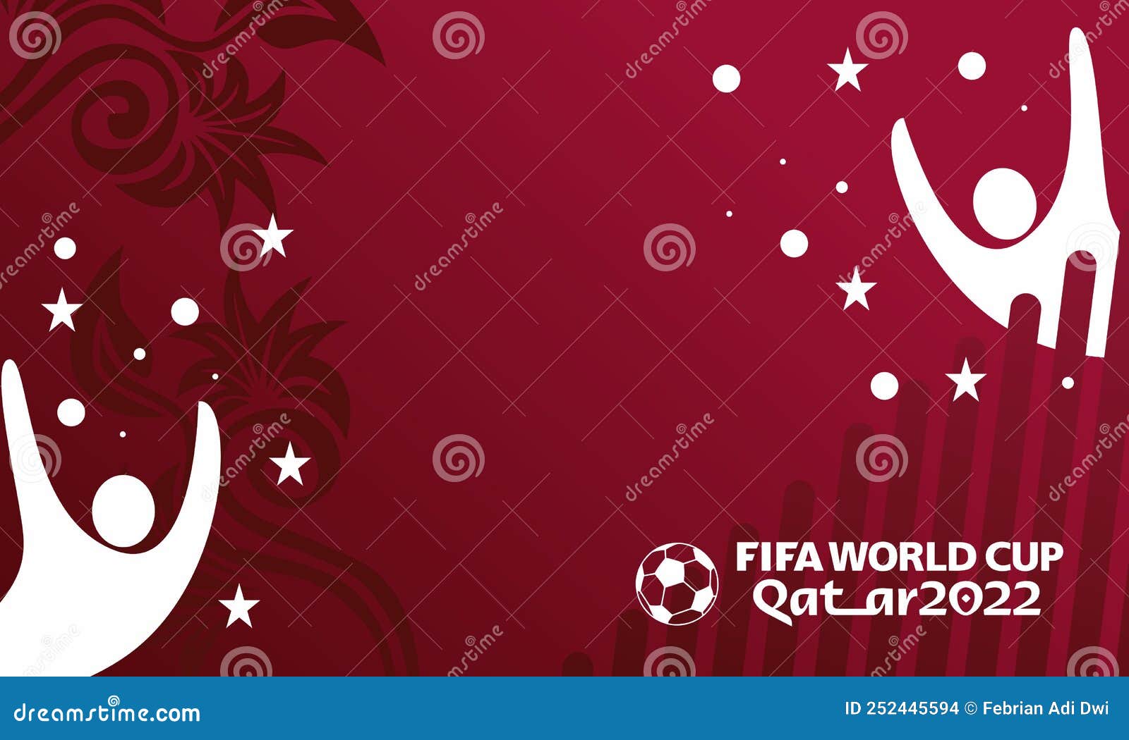 Background Design Football Tournament, Football Cup, Template, Vector  Illustration, World Cup Qatar 2022 Stock Vector - Illustration of background,  game: 252445594