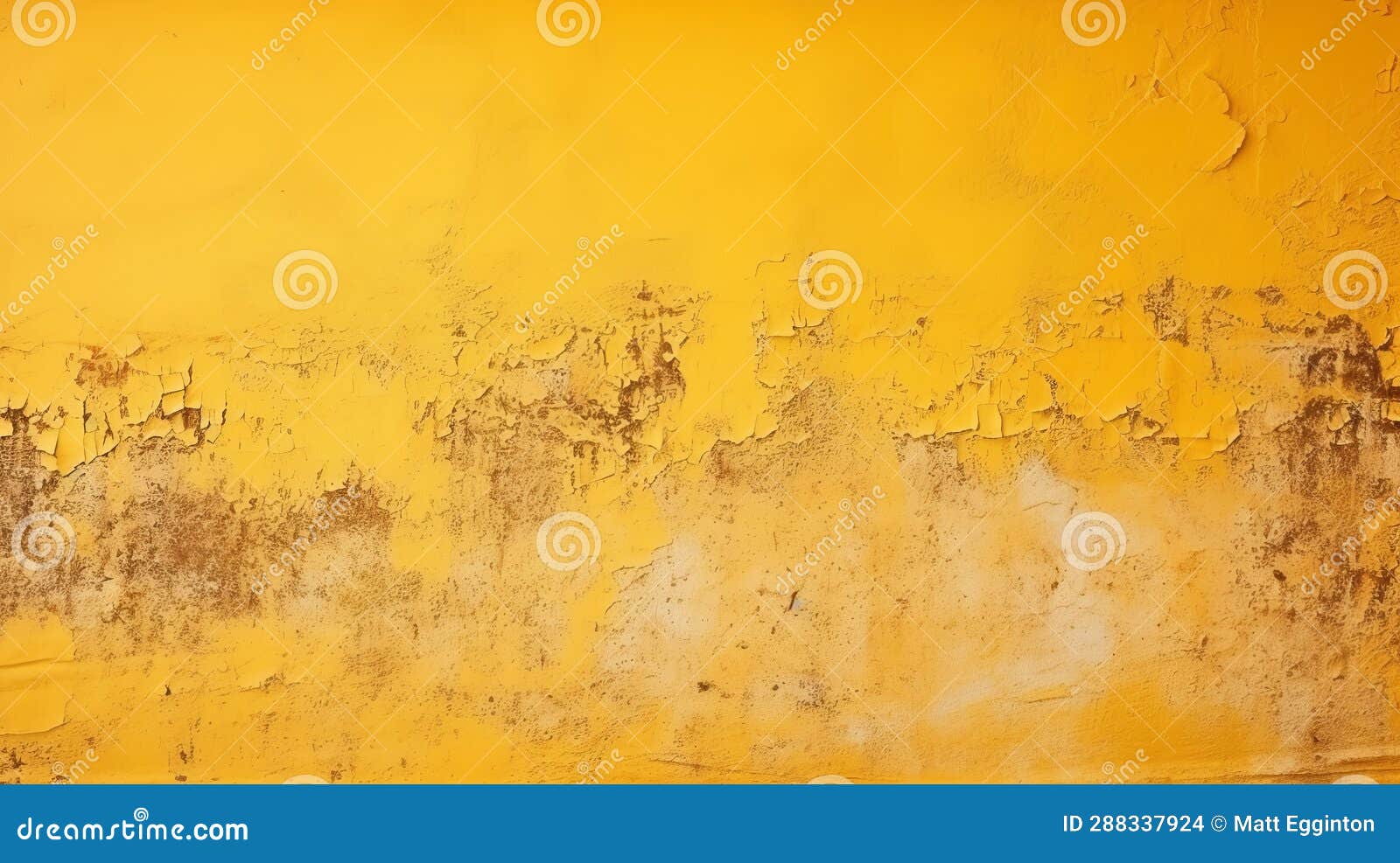 Background for Design of a Yellow Painted Wall with Brown Spots Background Stock Illustration
