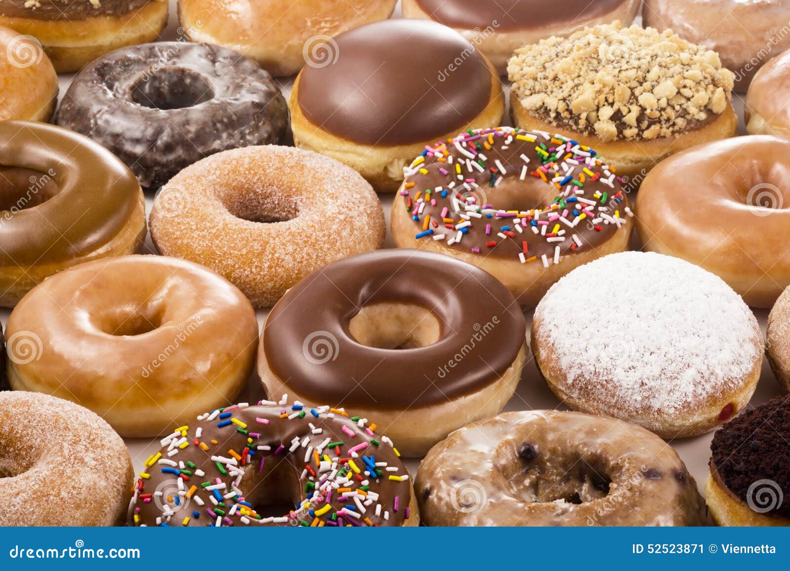 background of donuts