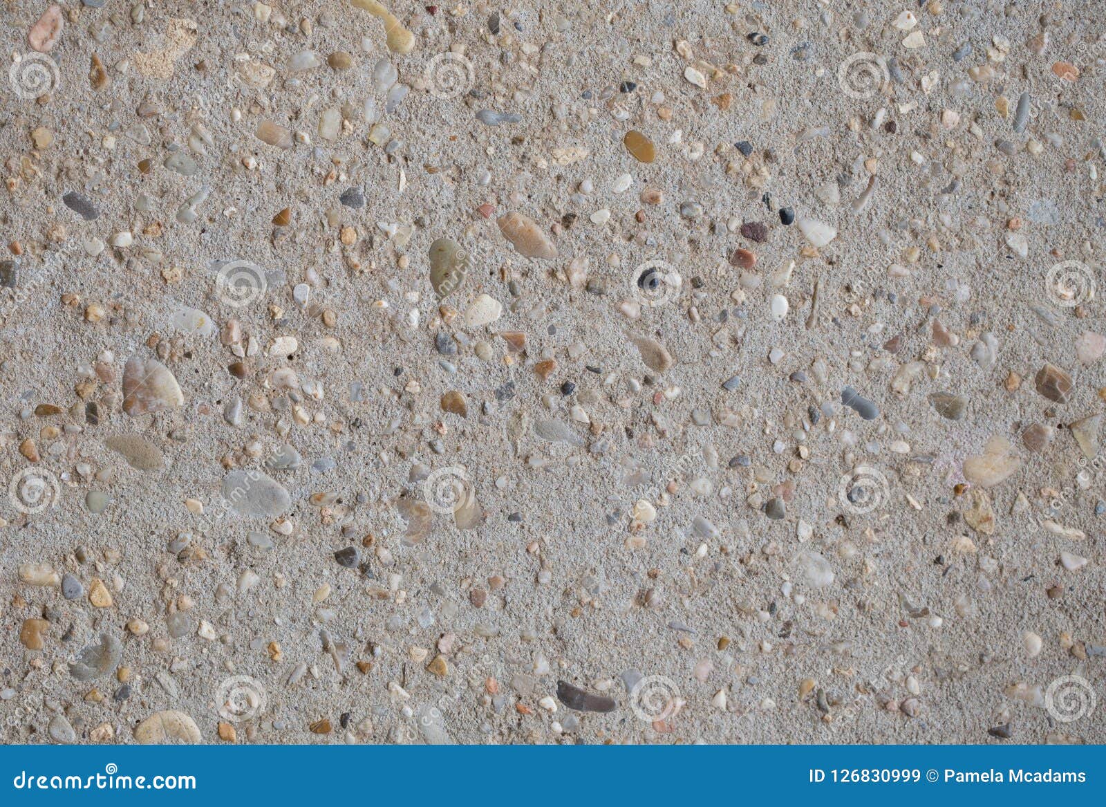 Dried Cement with Pebbles stock image. Image of rocks - 126830999