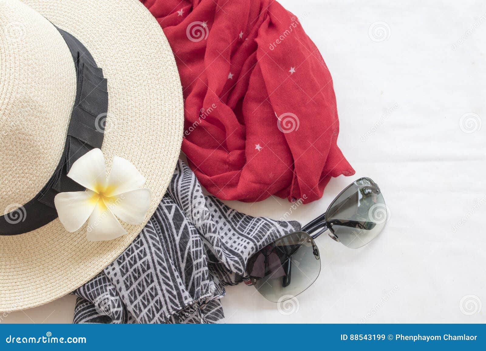 Background Fashion of Woman Accessories for Summer Stock Image - Image ...