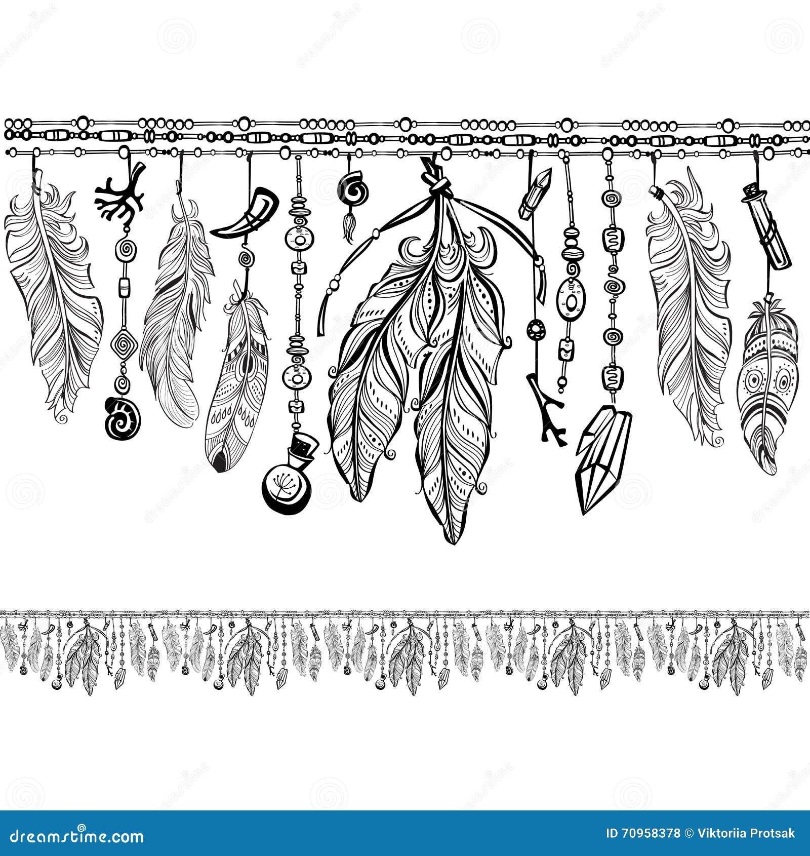 background with feathers and pattern brush