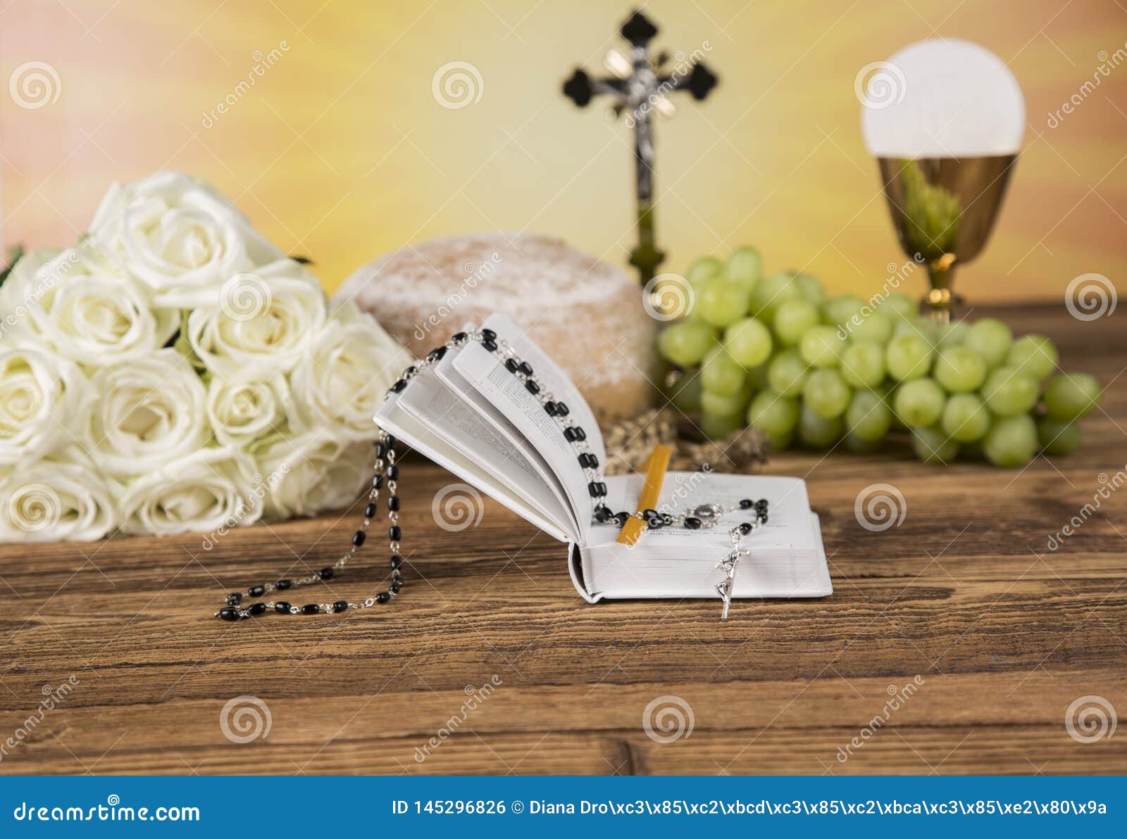 The Background Of The First Holy Communion Stock Photo 145296826 - Megapixl