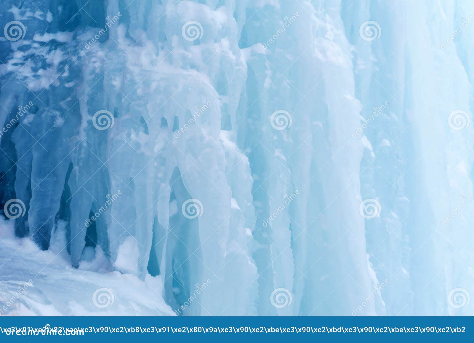 Background - Frozen Waterfall with Icicles Stock Image - Image of shiny