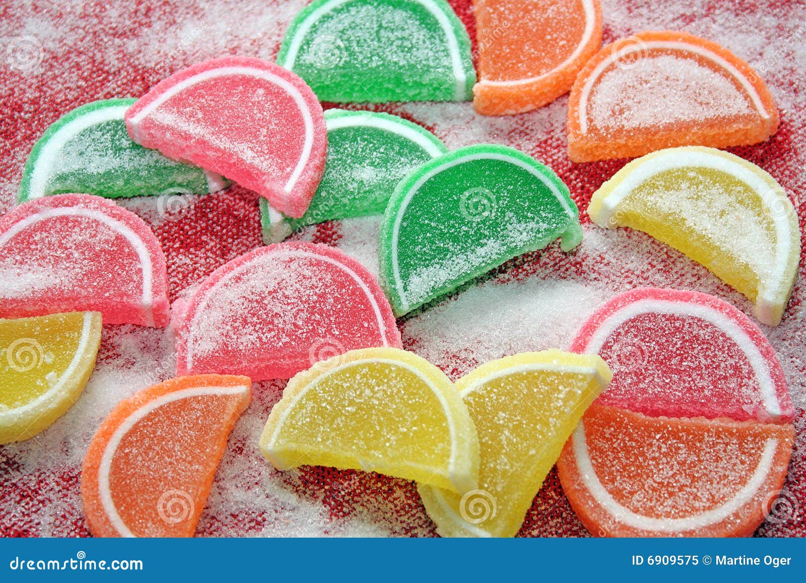 Background Fruit Candy. Cartoon Vector 6909575