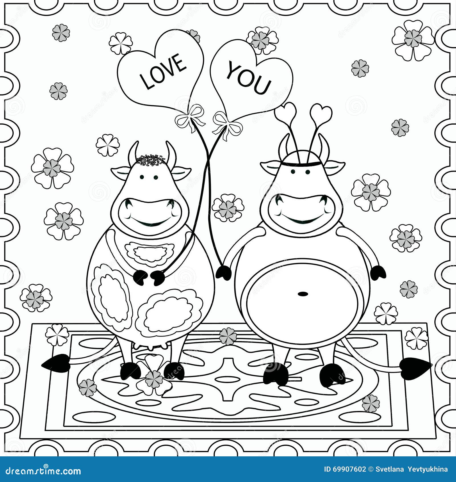 Download Background With Funny Animals. Pattern Fills, Coloring Pages For Kids And Adults. Black And ...