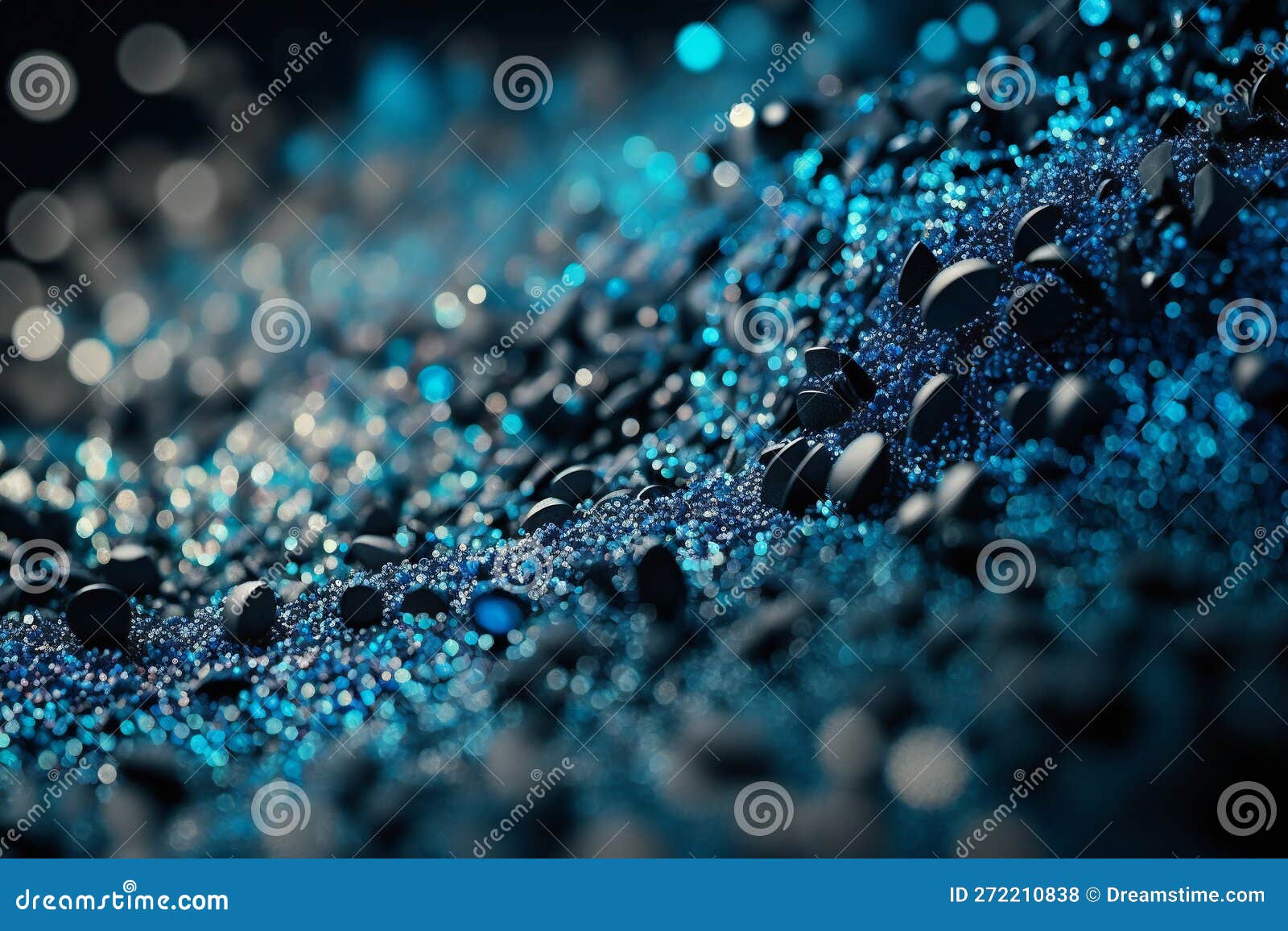 Background of Glitter Blue Lights Silver , Abstract, Backgrounds Stock