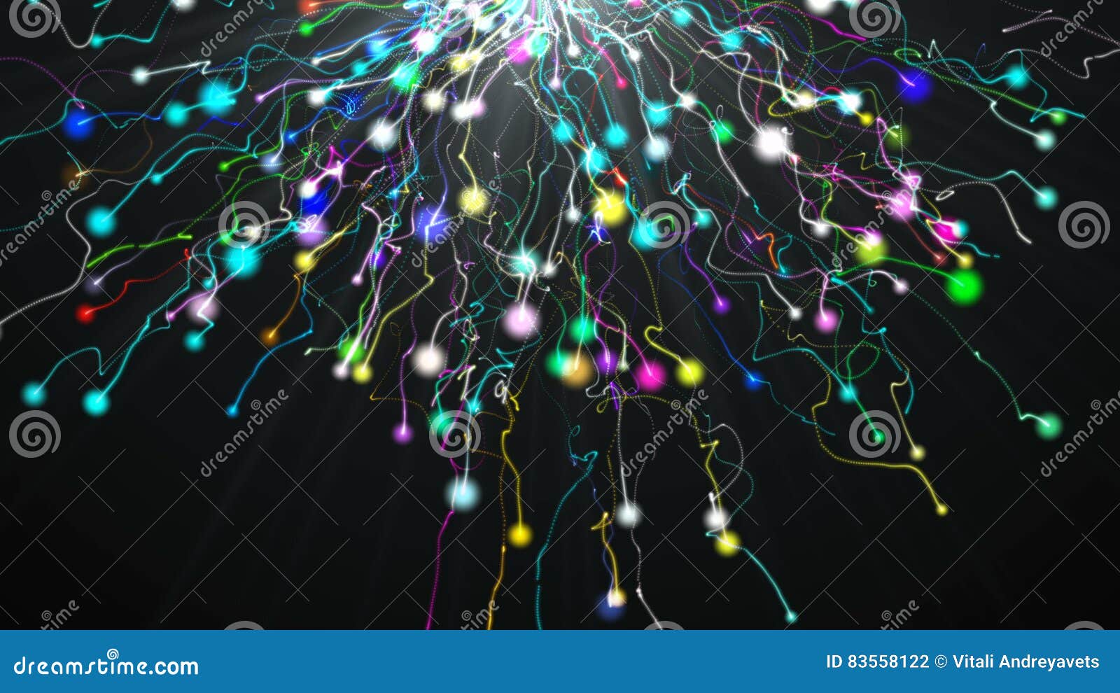 Background, Glowing Crystals on the Surface of a Swimming Pool Stock