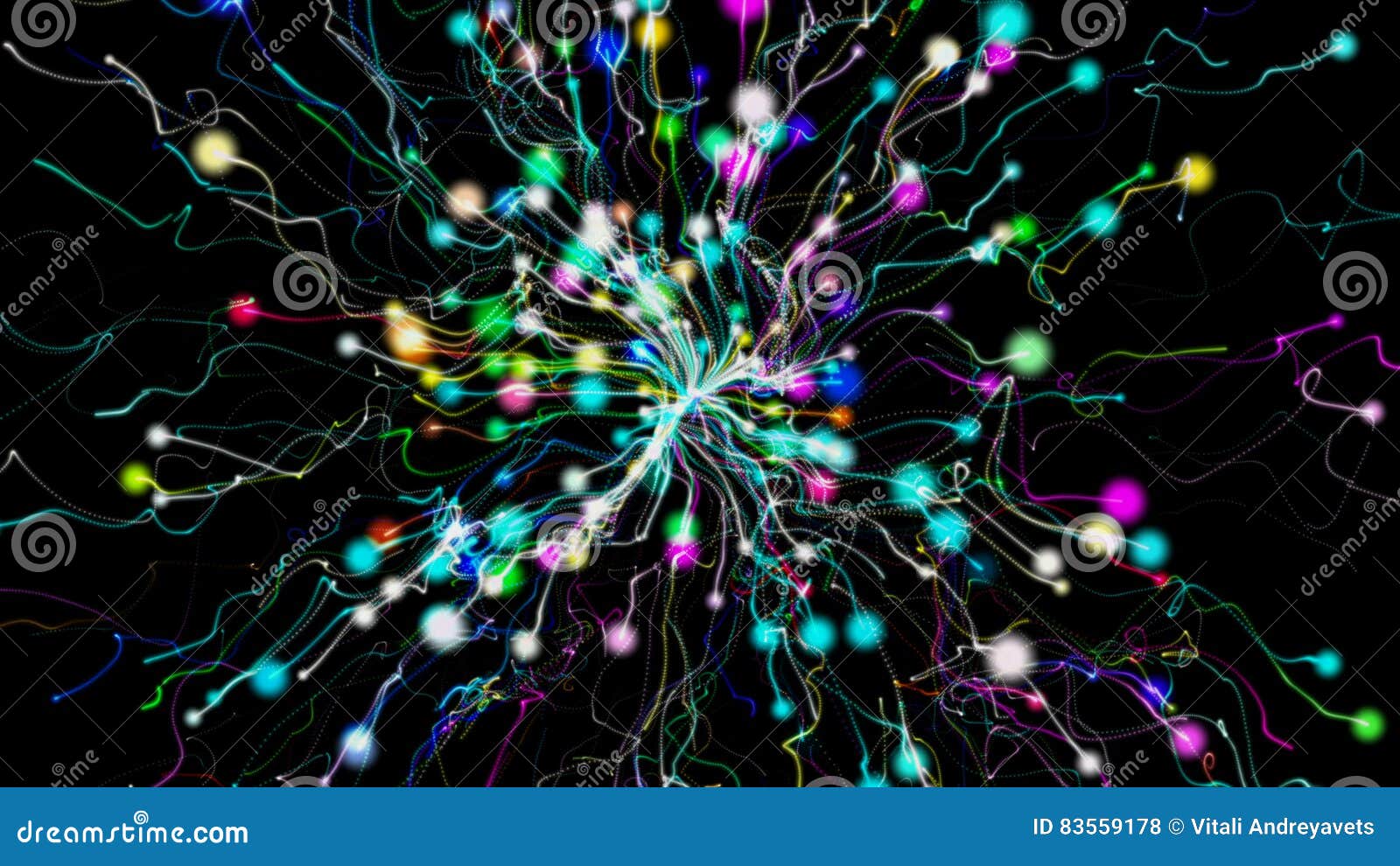 Background, Glowing Crystals on the Surface of a Swimming Pool Stock