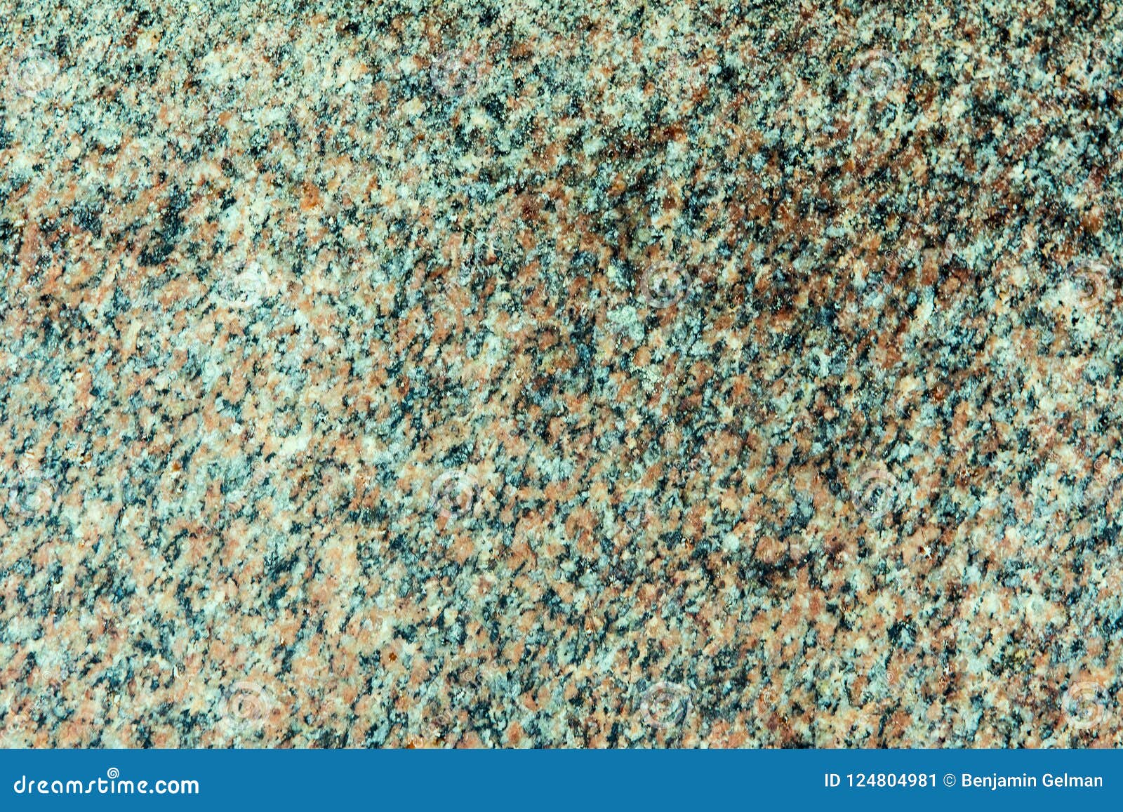 Background Granite With Brown Blue And Green Spots Stock Image