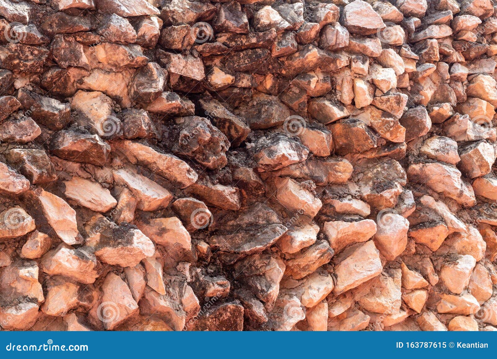 numerous rugged granite walls with cement