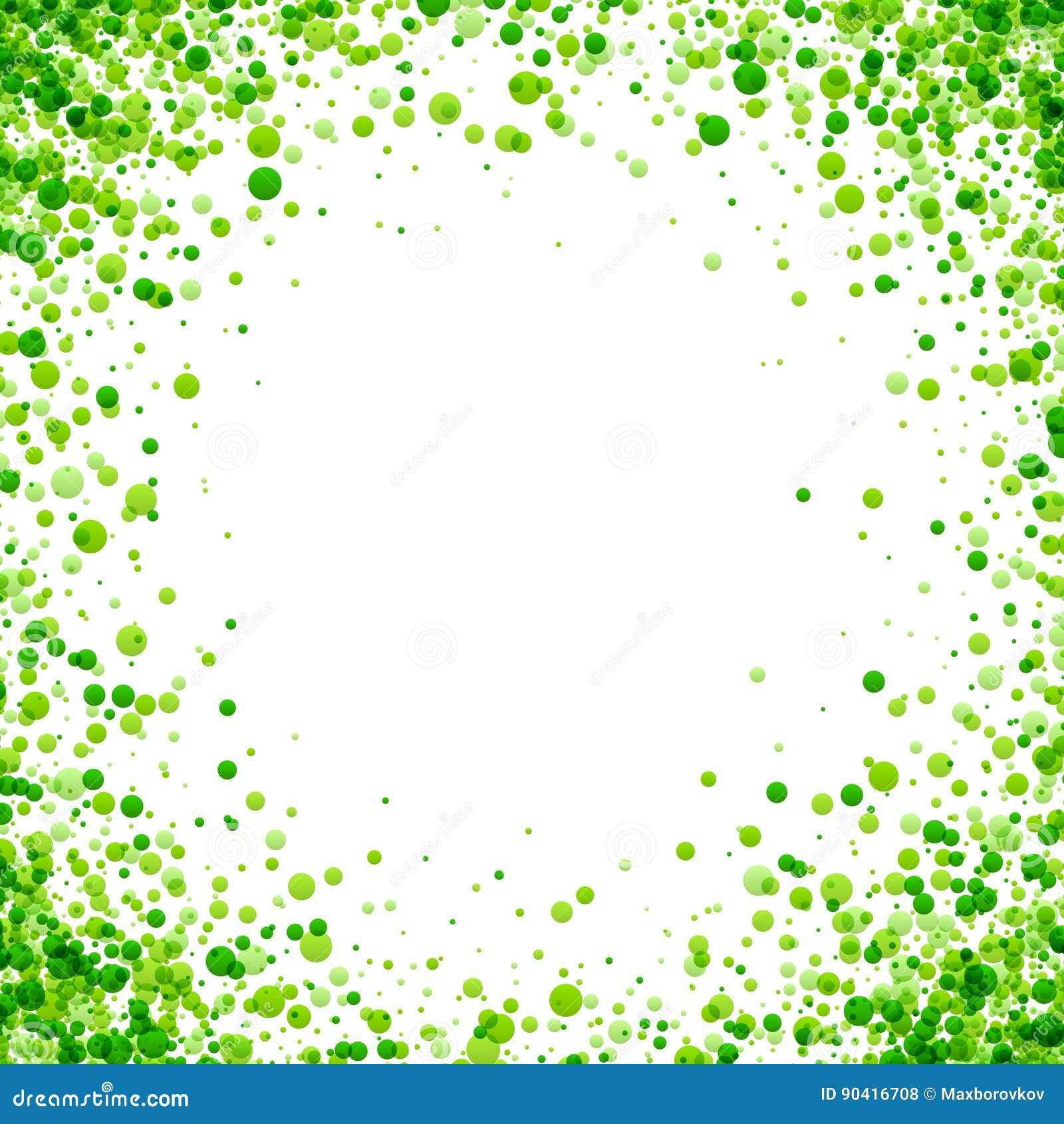 Background with Green Drops. Stock Vector - Illustration of drop