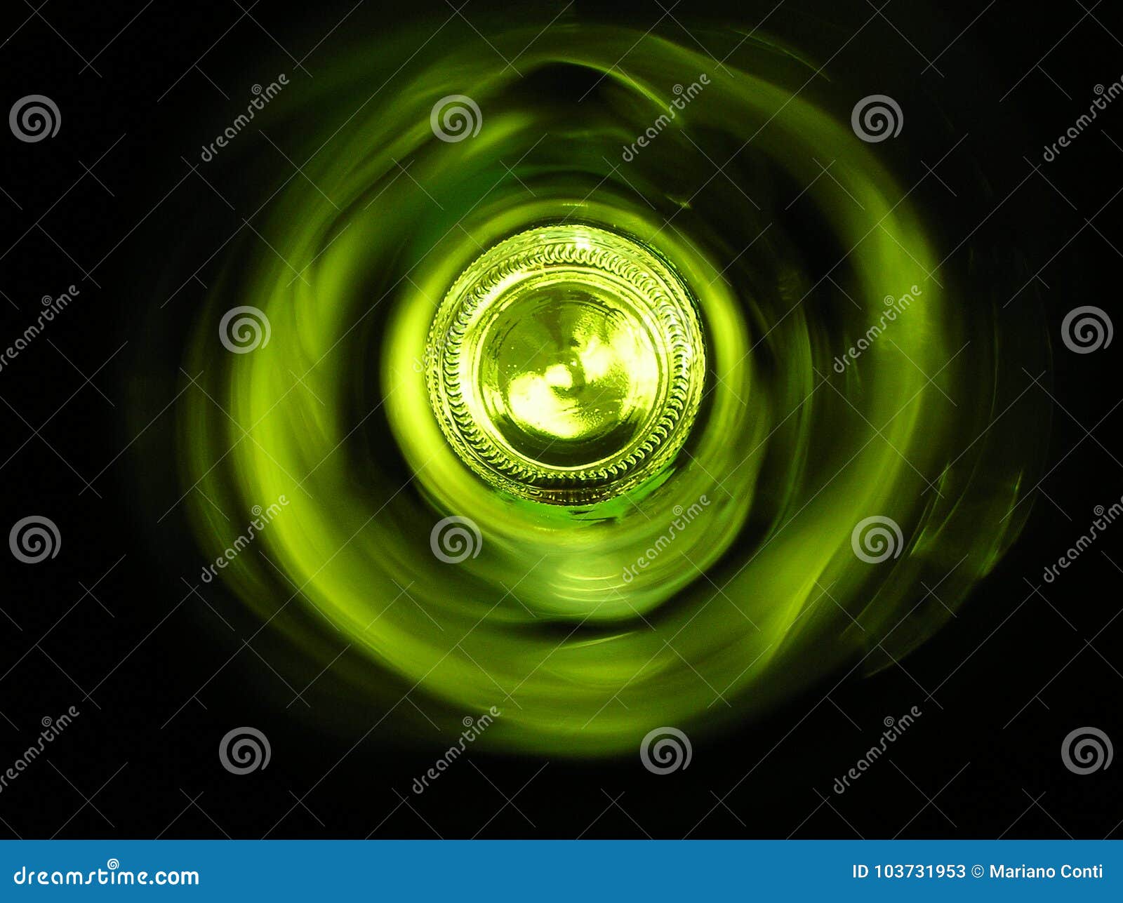 background of a green bottle